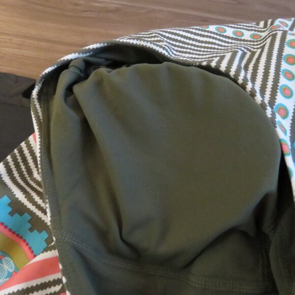 PRANA Ariel Athleisure Dress in Green Taos Southwestern Aztec Pickleball Sz XS - Picture 11 of 13